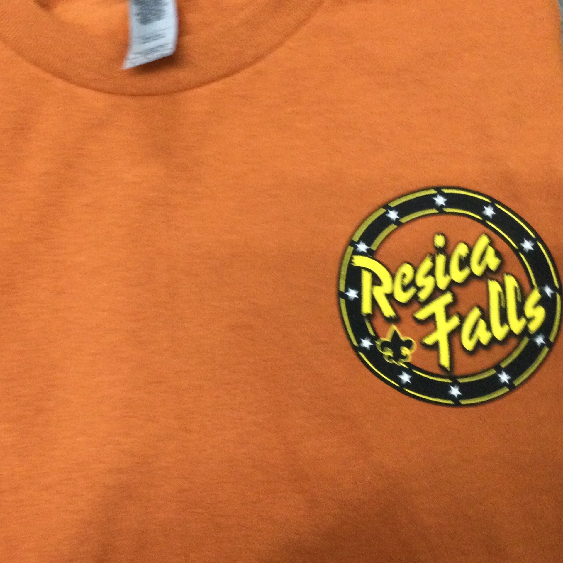 Shirt RF Logo L Chest Texas Orange Resica Falls